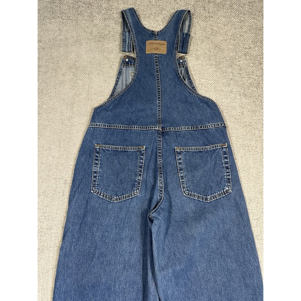 London Jean Overalls Womens Small Blue Denim Bibs Made USA Vintage Cotton - Picture 7 of 12